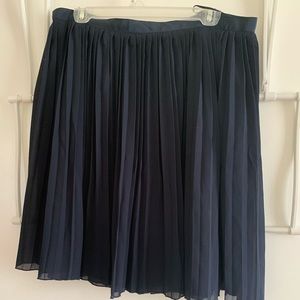 Navy Blue J. Crew Ribbon Waist Flowy Skirt